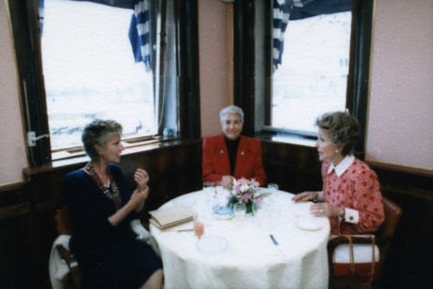 Nancy Reagan all'Harry's Bar, Venezia 1987