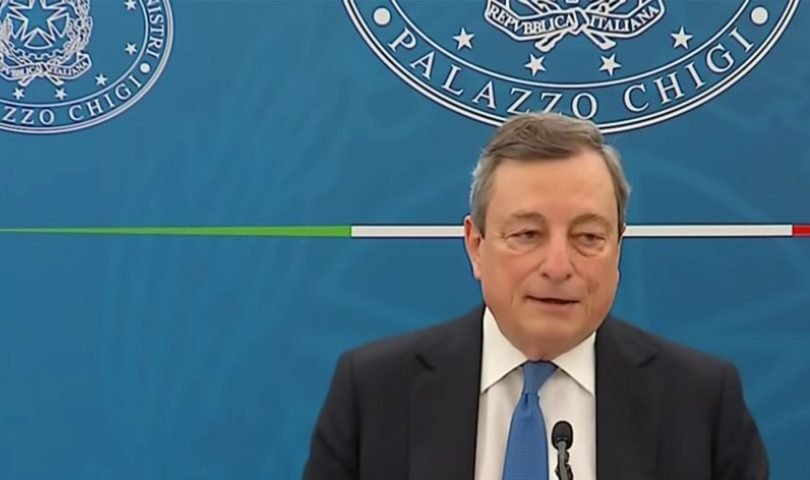 Il presidente Mario Draghi