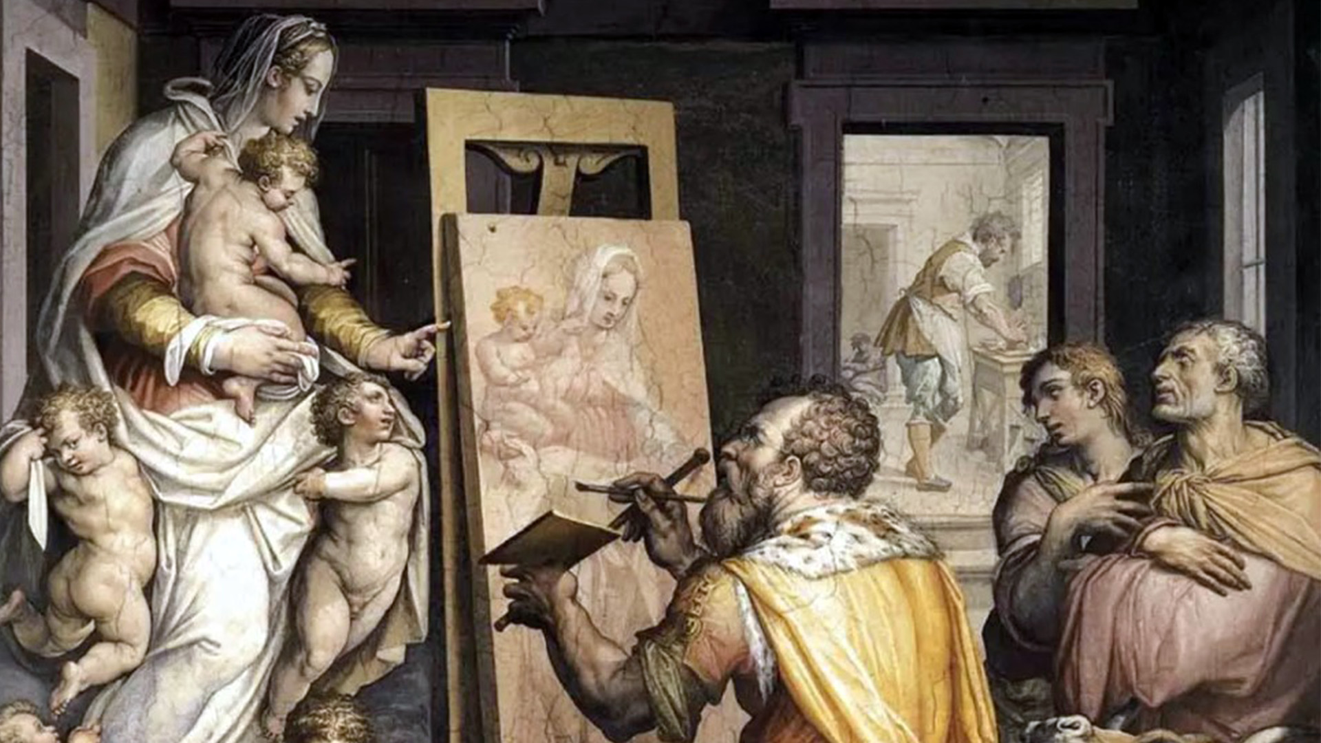 Firenze_S.Luca Evangelista dipinge la Madonna