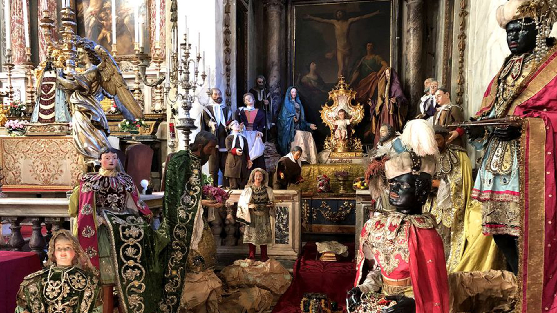Lo storico presepe di Santa Maria Nera a Lucca