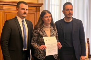 Claudio Belgiorno, George Claudiu Stanasel, Rossella Risaliti, consiglieri comunali di Prato