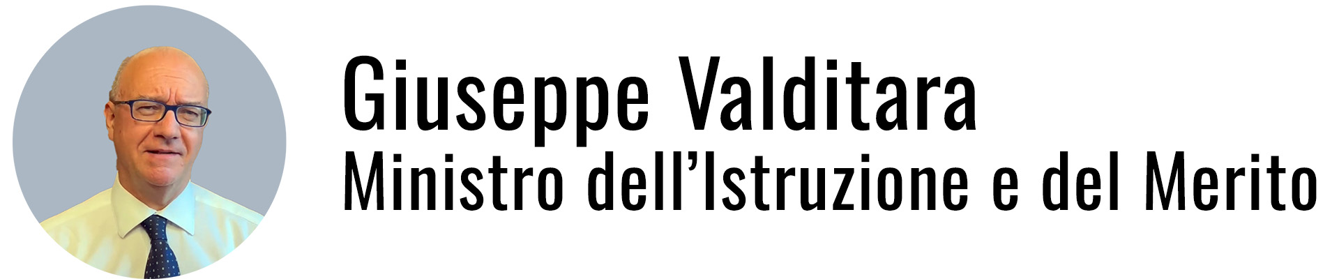 Ministro dell'Istruzione e del Merito Giuseppe Valditara