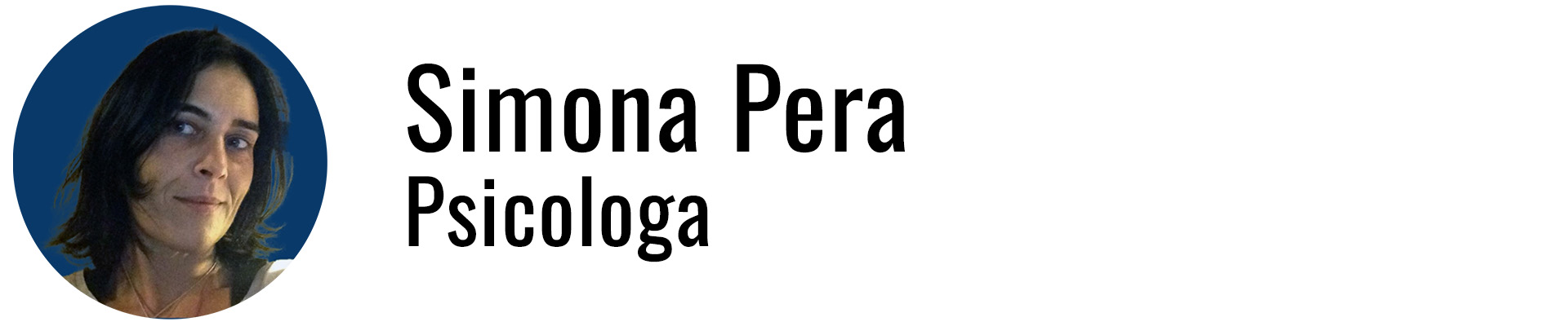 Simona Pera, Psicologa