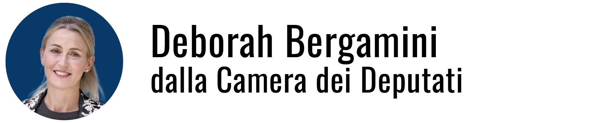 On.Deborah Bergamini_vicesegretario nazionale di Forza Italia